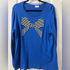Crown & Ivy XL bow sweater
